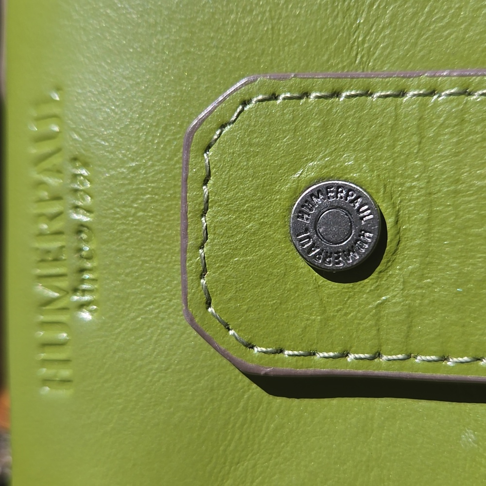 HumerpaulGreen Leather Women's Wallet - Picture 2 of 6
